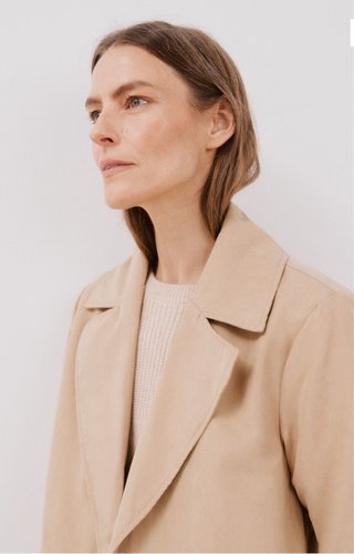 Gabardina Cortefiel Beige Talla L