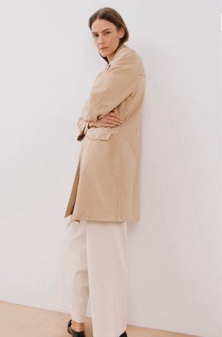 Gabardina Cortefiel Beige Talla L