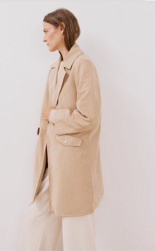 Gabardina Cortefiel Beige Talla L