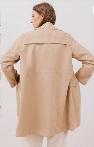 Gabardina Cortefiel Beige Talla L