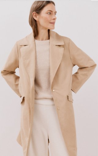 Gabardina Cortefiel Beige Talla L