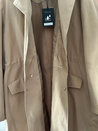 Gabardina Cortefiel Beige Talla L