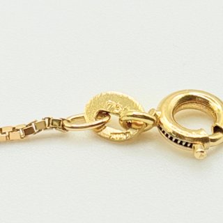 Cadena Veneciana de oro de 18k, 3.82 g, 44.5 cm.