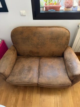 Sofá Chester Marrón Suede
