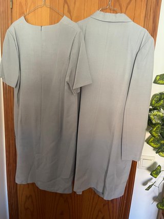 Traje EL NIDO: Vestido manga corta y abrigo