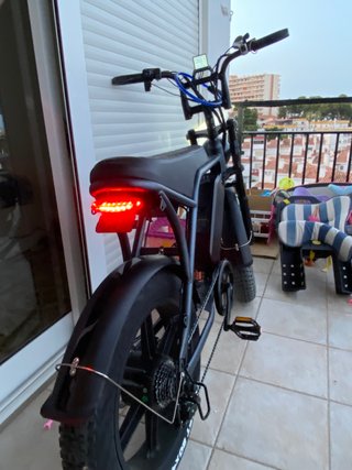 Bicicleta Eléctrica Fat Bike Negra