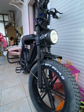 Bicicleta Eléctrica Fat Bike Negra