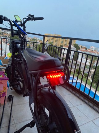 Bicicleta Eléctrica Fat Bike Negra