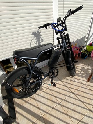 Bicicleta Eléctrica Fat Bike Negra