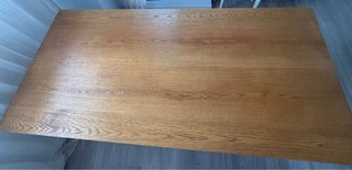 Mesa de comedor madera 2x1m patas cruzadas
