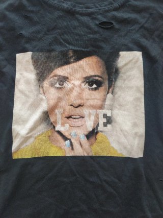 Camiseta Punk /  W. Angel Estampada  Negra