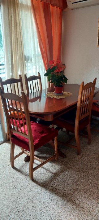 Sofá 2 plazas y mesa comedor 6 sillas
