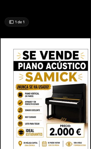 Piano Acústico Samick Vertical