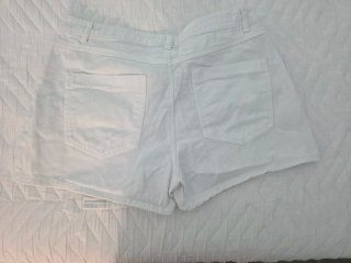 Falda pantalón  corta ZARA blanca