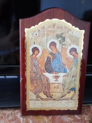 Croce in legno con icone