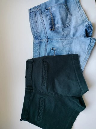 Lote 2 shorts vaqueros mujer