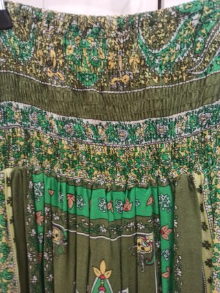 Vestido palabra de honor estampado TXS