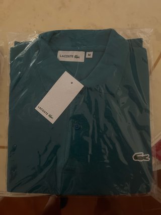 Polo Lacoste Turquesa Talla M
