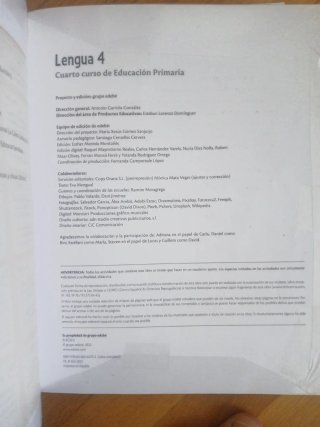Lengua 4 Primaria