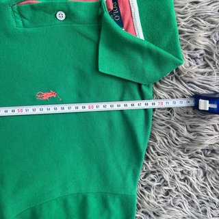 Polo Ralph Lauren Verde Rosa Vintage Y2K Verano XL