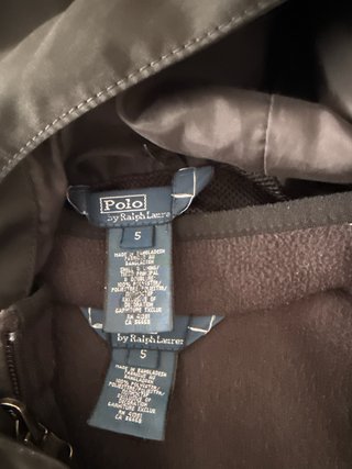 Chaqueta Polo Ralph Lauren niño negra talla 5