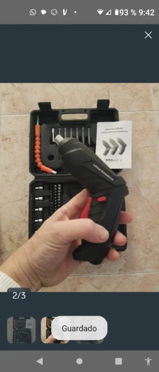 Set Destornillador Eléctrico Batería
