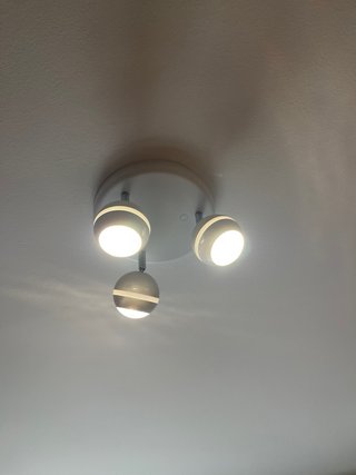 Lámpara Techo 3 Focos Blanca