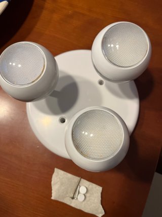 Lámpara Techo 3 Focos Blanca