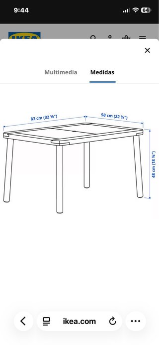 Mesa y Silla Infantil IKEA FLISAT