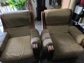 2 Sillones Madera Antiguos para Restaurar