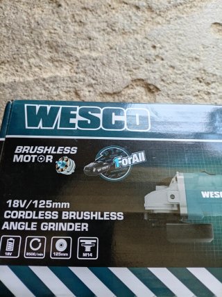 Amoladora a batería WESCO 18V