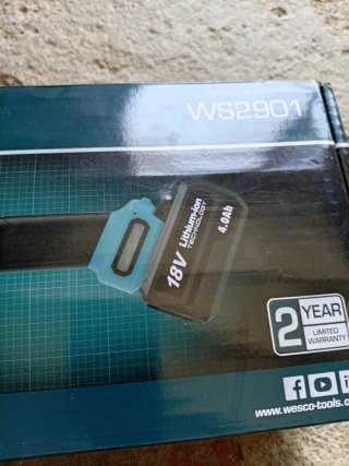 Amoladora a batería WESCO 18V