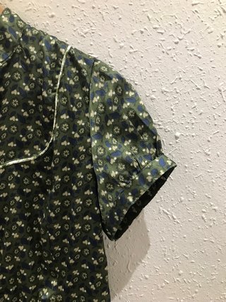 Blusa estampada manga corta