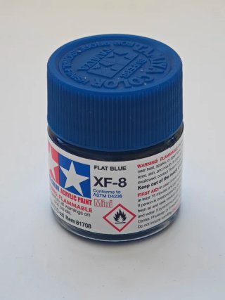 Tamiya XF-8 Flat Blue Acrilico Mini