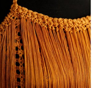 ✨ Vestido crochet artesanal con flecos | Pieza úni
