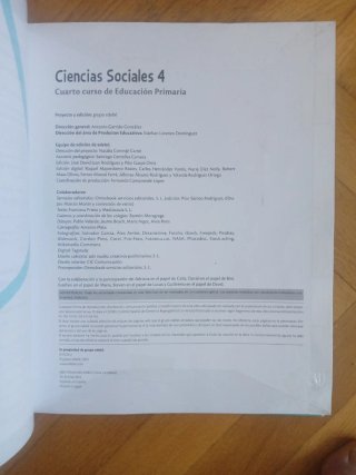 Ciencias Sociales 4 primaria