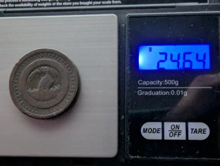 Moneda Provincias Argentina 20 décimos 1827