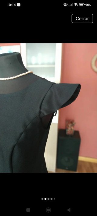 Vestido negro mujer