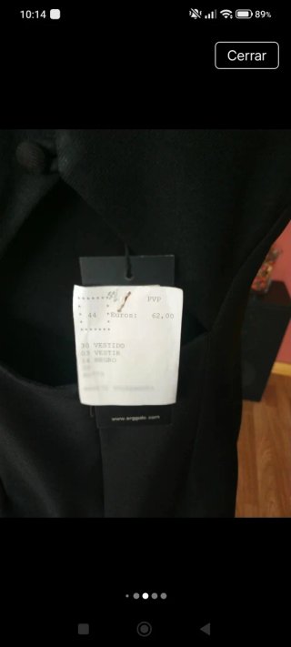 Vestido negro mujer