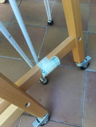 Mini cuna con colchón y funda