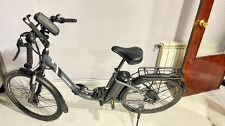 Bicicleta Eléctrica TOURALL Gris
