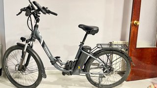 Bicicleta Eléctrica TOURALL Gris
