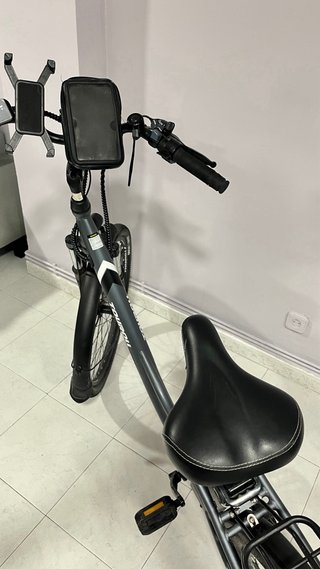 Bicicleta Eléctrica TOURALL Gris