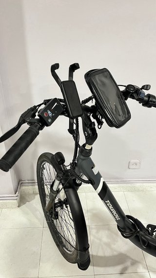 Bicicleta Eléctrica TOURALL Gris