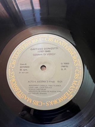 Montserrat Caballé - Gemma di Vergy (3 Vinilos)