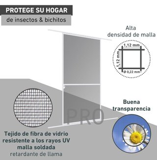 Mosquitera scorrevole con telaio in alluminio - Windhager