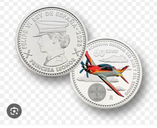 2 Monedas 60 euros Princesa Leonor Plata 2026