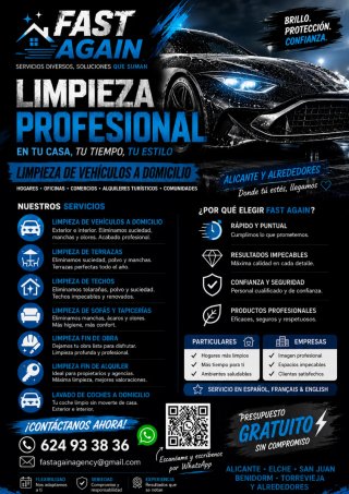 Limpieza profesional a domicilio Alicante