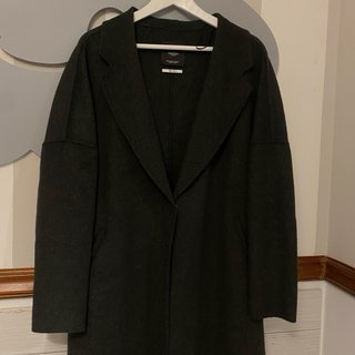 Abrigo Mango Gris Talla M