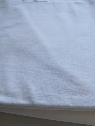 Sábana bajera de algodón blanca